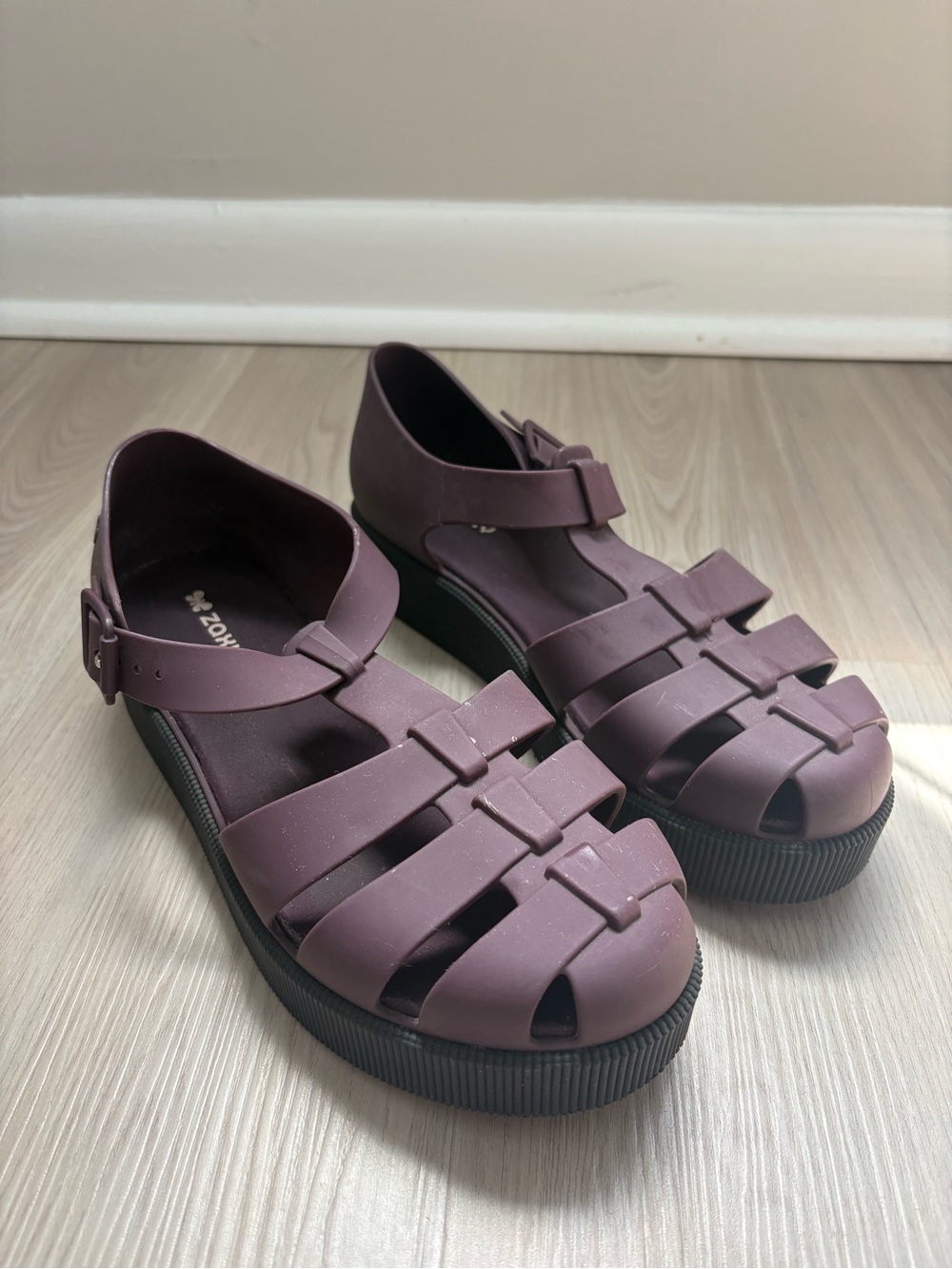Women’s Mauve Fisherman Platform Sandals with Adjustable Strap